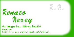 renato nerey business card